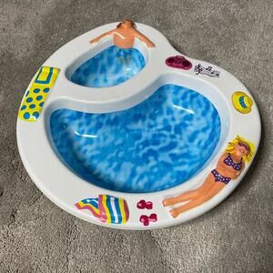 Vintage Poolside Chips and Dip Party Serving Bowl Ullman Company